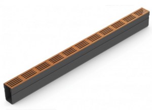 Slimline Watergoot Corten 100x10x6cm A. van Elk BV